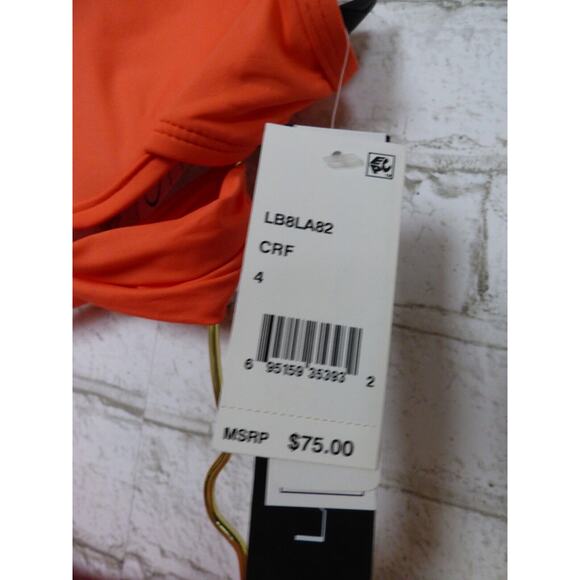 Ralph Lauren Foldover Bottom La Blanca Coral Island Goddess Top 4 NEW - Picture 4 of 11